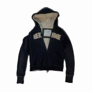 Abercrombie furry zip up hoodie